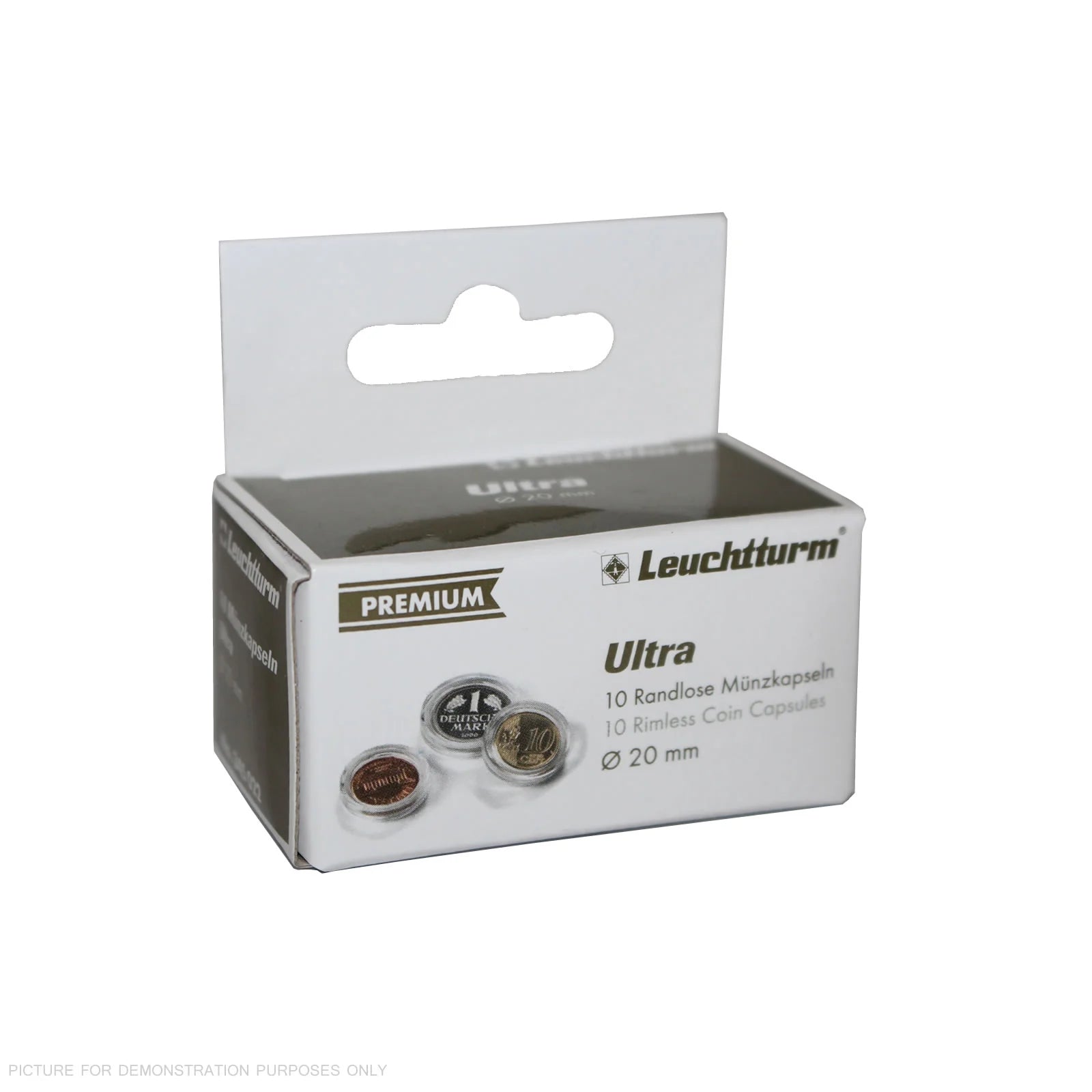 Lighthouse PREMIUM Coin Capsules - Round 20mm Packet of 10 (Suitable For Australian 5c, Sixpence, and Half Sovereign Coins)